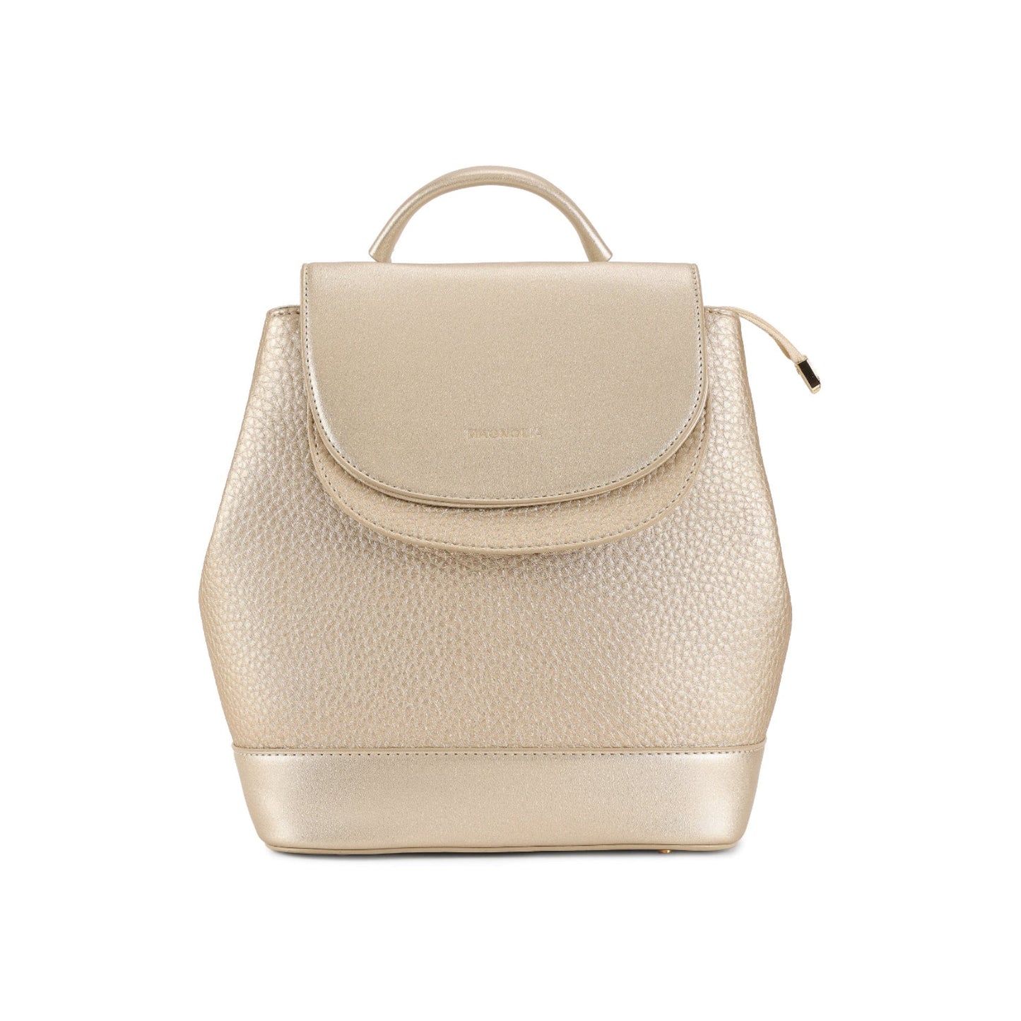 Magnolia Gold PU Leather Solid One Size Women Backpack