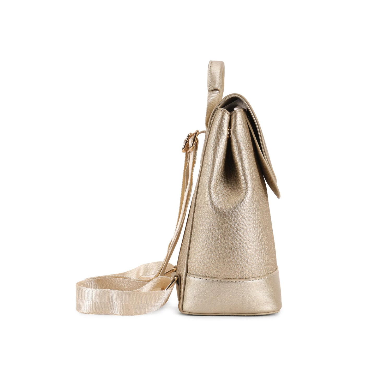 Magnolia Gold PU Leather Solid One Size Women Backpack