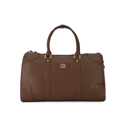 Magnolia Coffee PU Leather Solid One Size Unisex Duffle Bag
