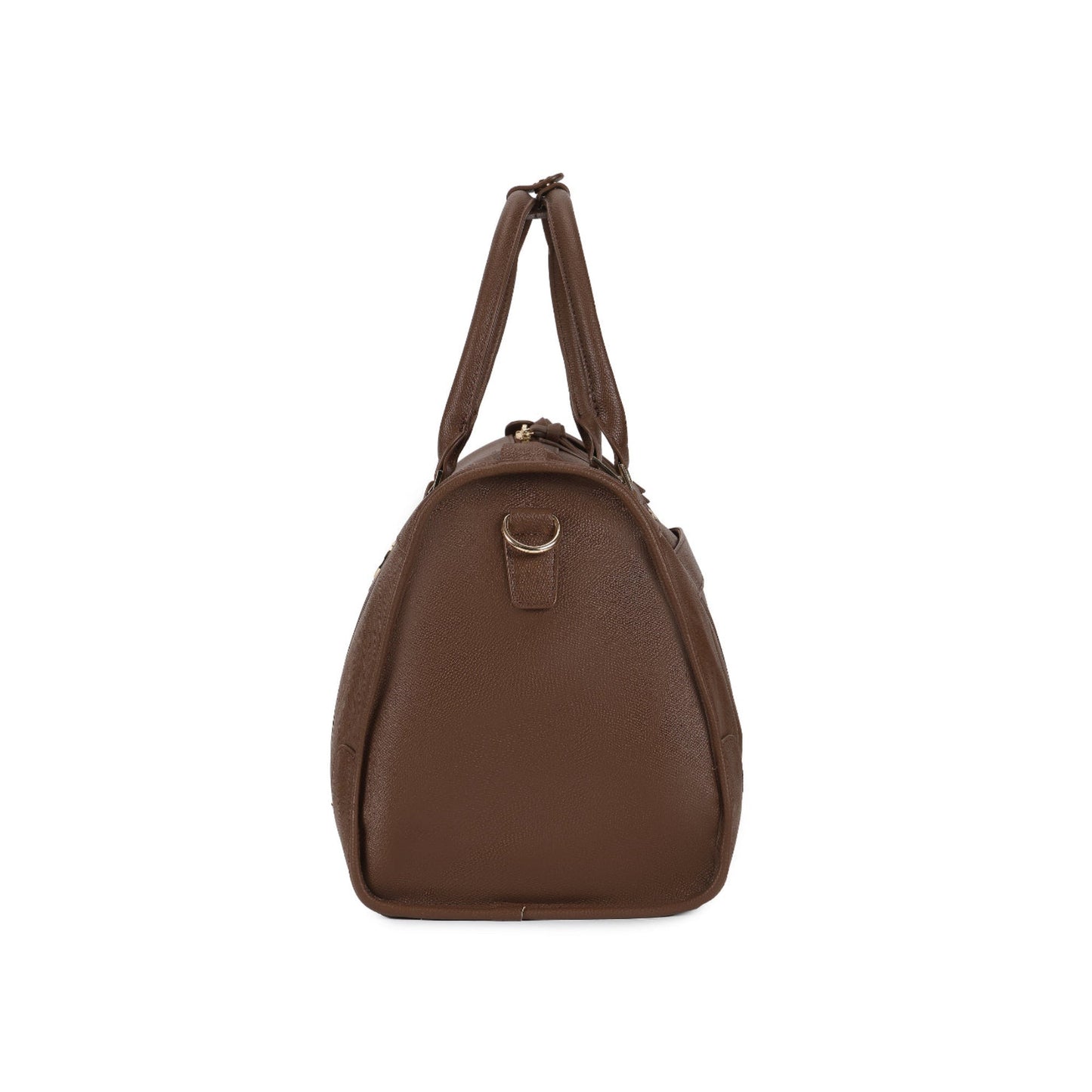 Magnolia Coffee PU Leather Solid One Size Unisex Duffle Bag