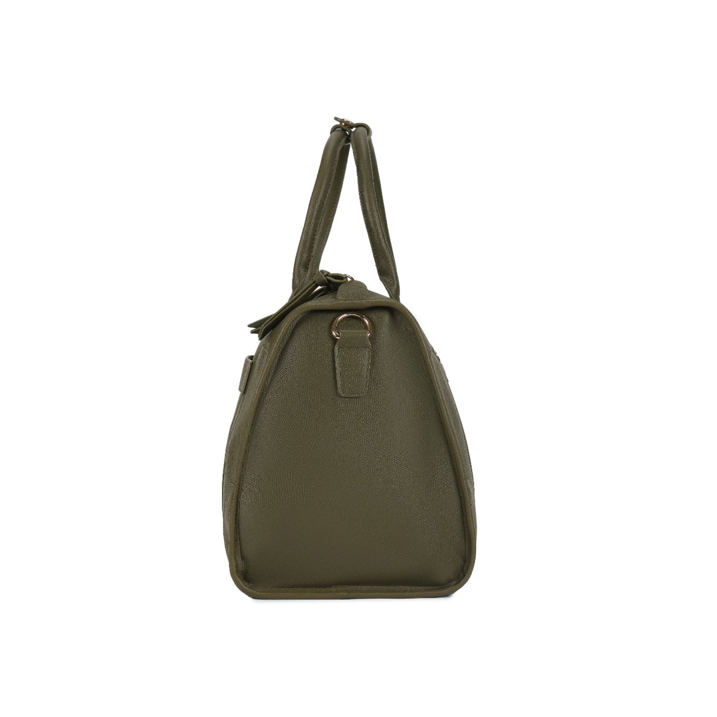 Magnolia Green PU Leather Solid One Size Unisex Duffle Bag