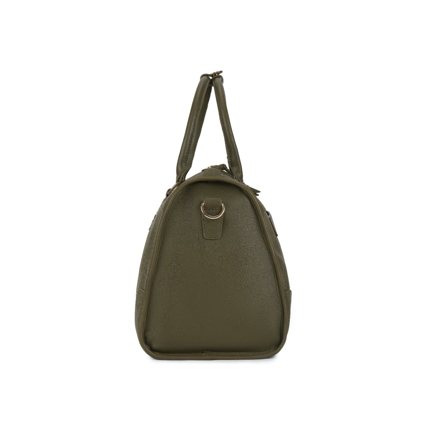 Magnolia Green PU Leather Solid One Size Unisex Duffle Bag