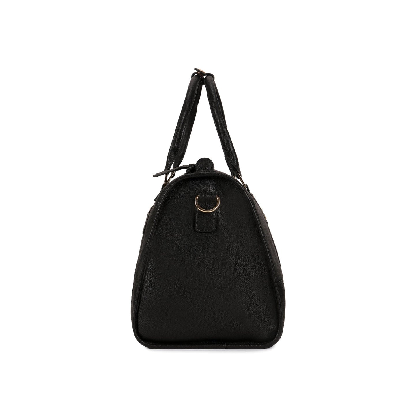 Magnolia Black PU Leather Solid One Size Unisex Duffle Bag