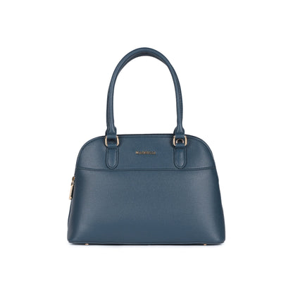 Magnolia Blue  PU Leather Solid One Size Women Shoulder Bag