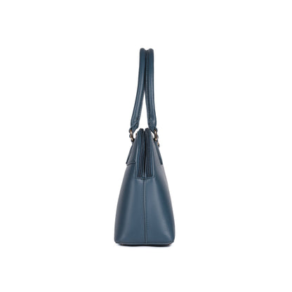 Magnolia Blue  PU Leather Solid One Size Women Shoulder Bag