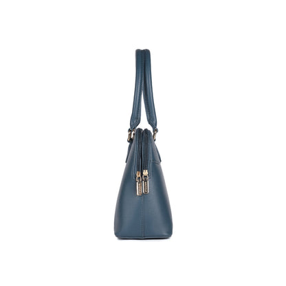 Magnolia Blue  PU Leather Solid One Size Women Shoulder Bag