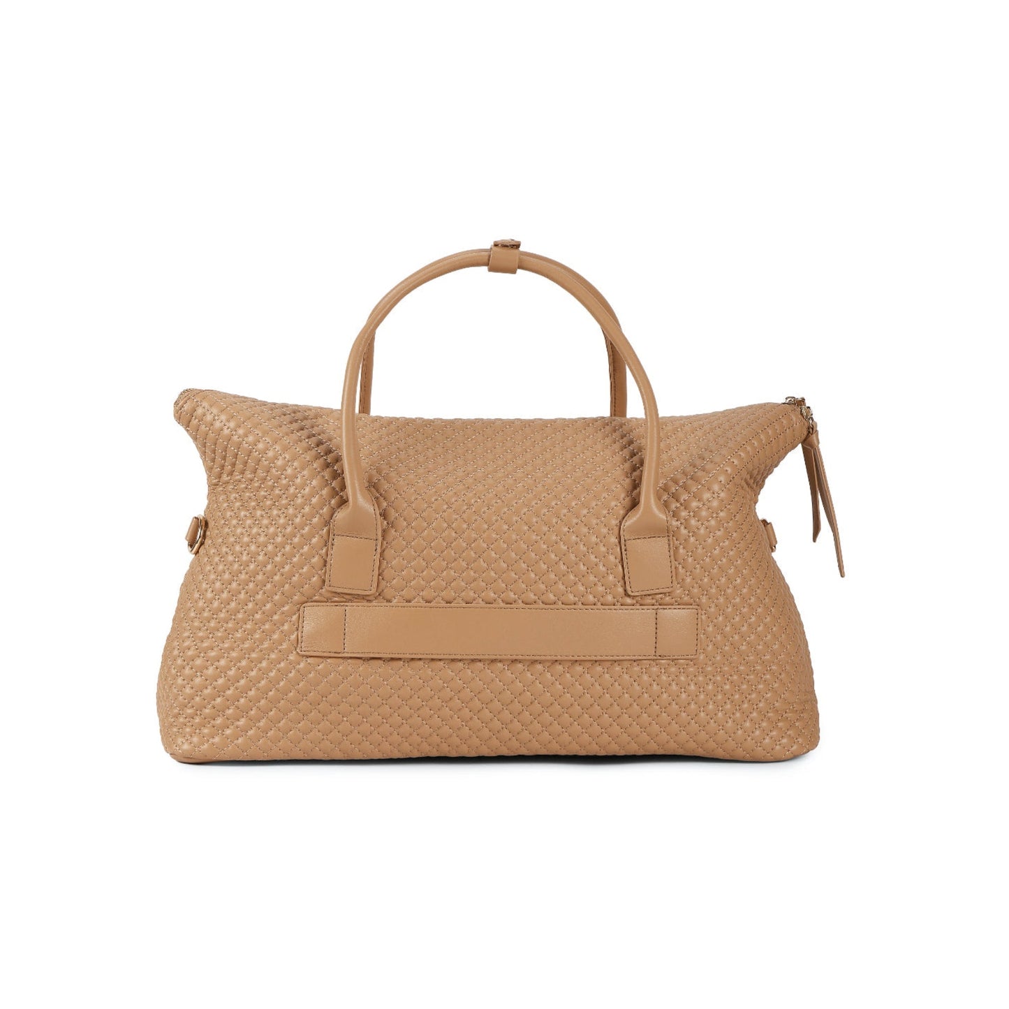 Magnolia Khaki PU Leather Quilted One Size Unisex Duffle Bag