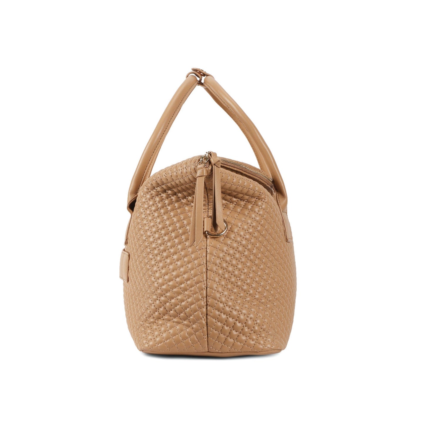 Magnolia Khaki PU Leather Quilted One Size Unisex Duffle Bag