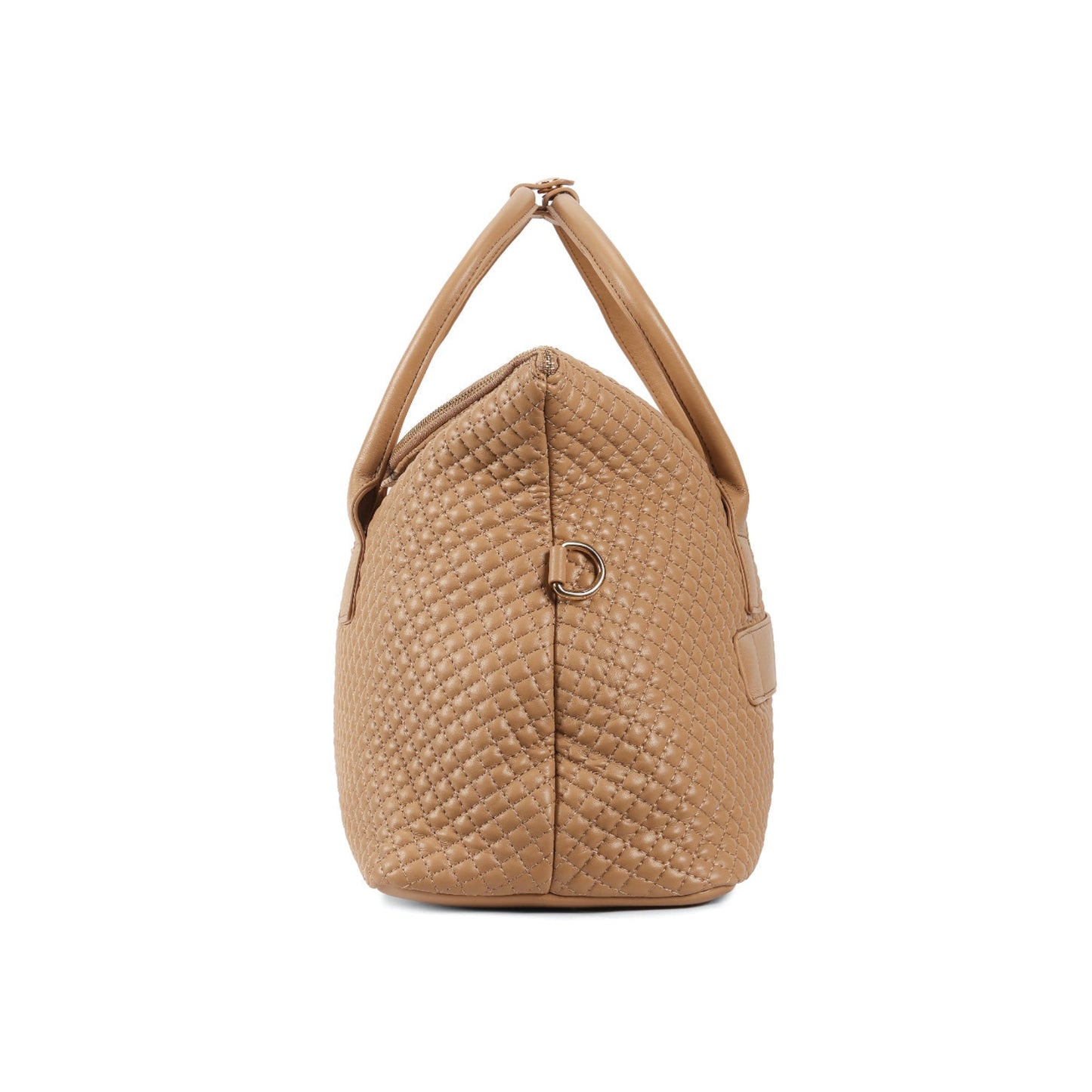 Magnolia Khaki PU Leather Quilted One Size Unisex Duffle Bag