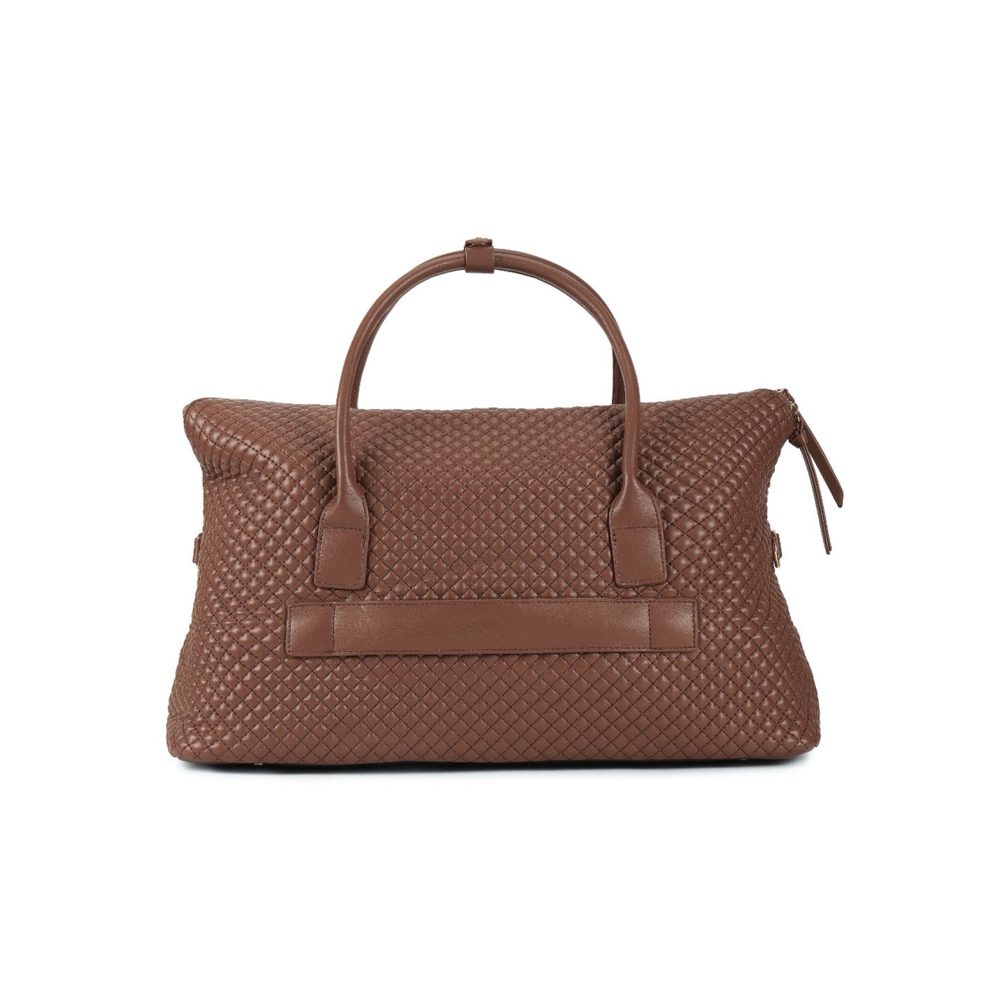 Magnolia Brown PU Leather Quilted One Size Unisex Duffle Bag