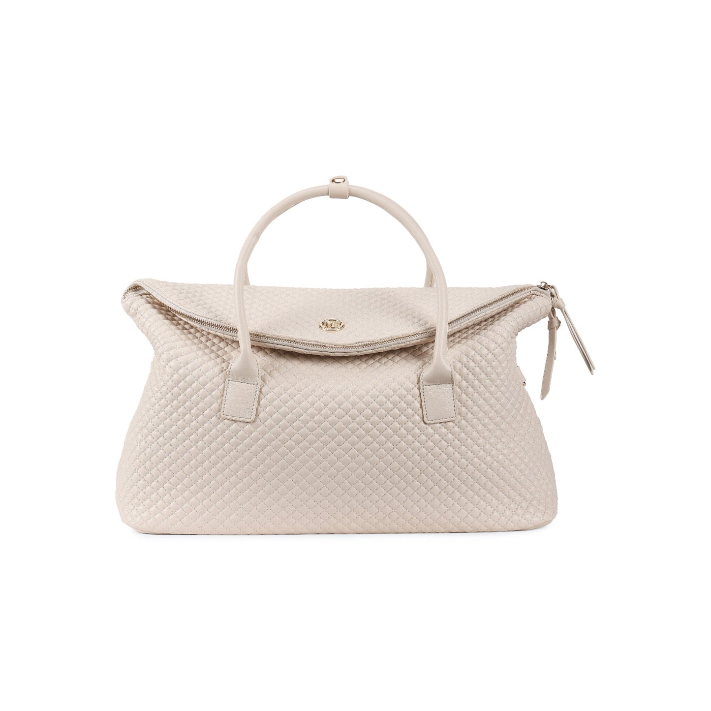 Magnolia Beige Quilted One Size PU Leather Shoulder Bag
