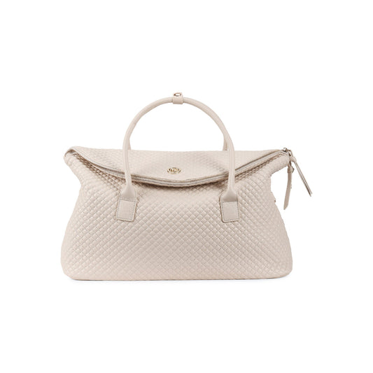 Magnolia Beige Quilted One Size PU Leather Shoulder Bag