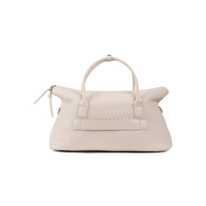 Magnolia Beige Quilted One Size PU Leather Shoulder Bag
