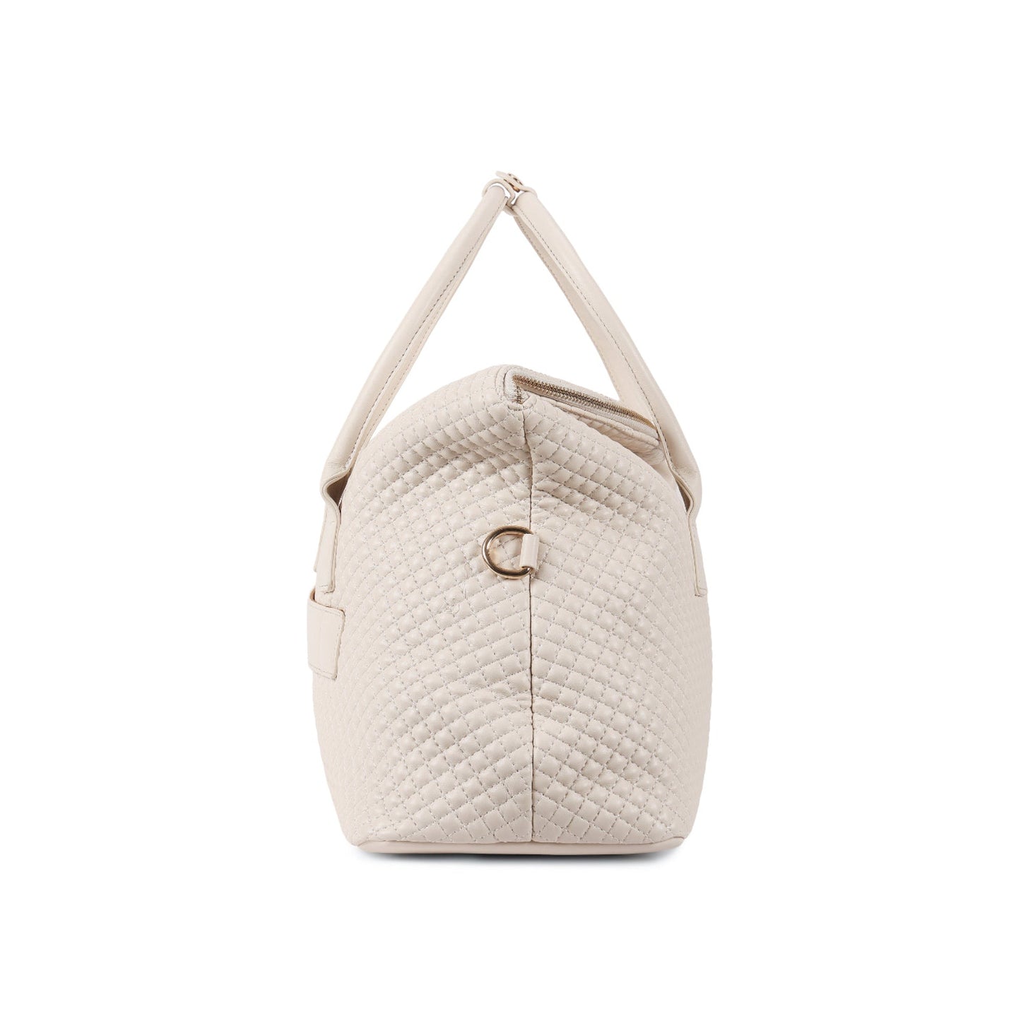 Magnolia Beige Quilted One Size PU Leather Shoulder Bag