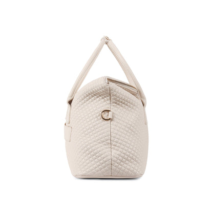Magnolia Beige Quilted One Size PU Leather Shoulder Bag
