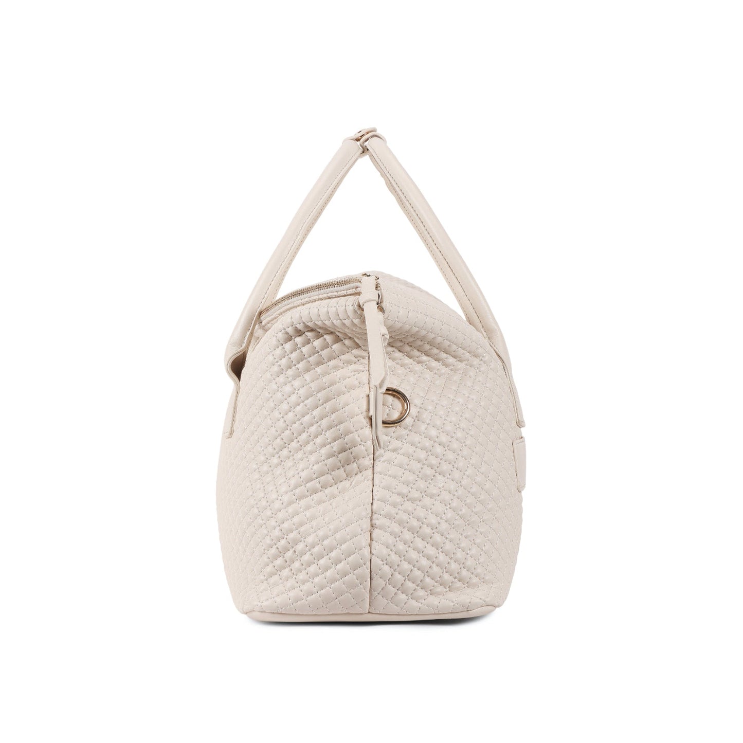 Magnolia Beige Quilted One Size PU Leather Shoulder Bag