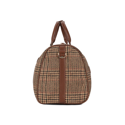 Magnolia Coffee PU Leather Textured One Size Unisex Duffle Bag