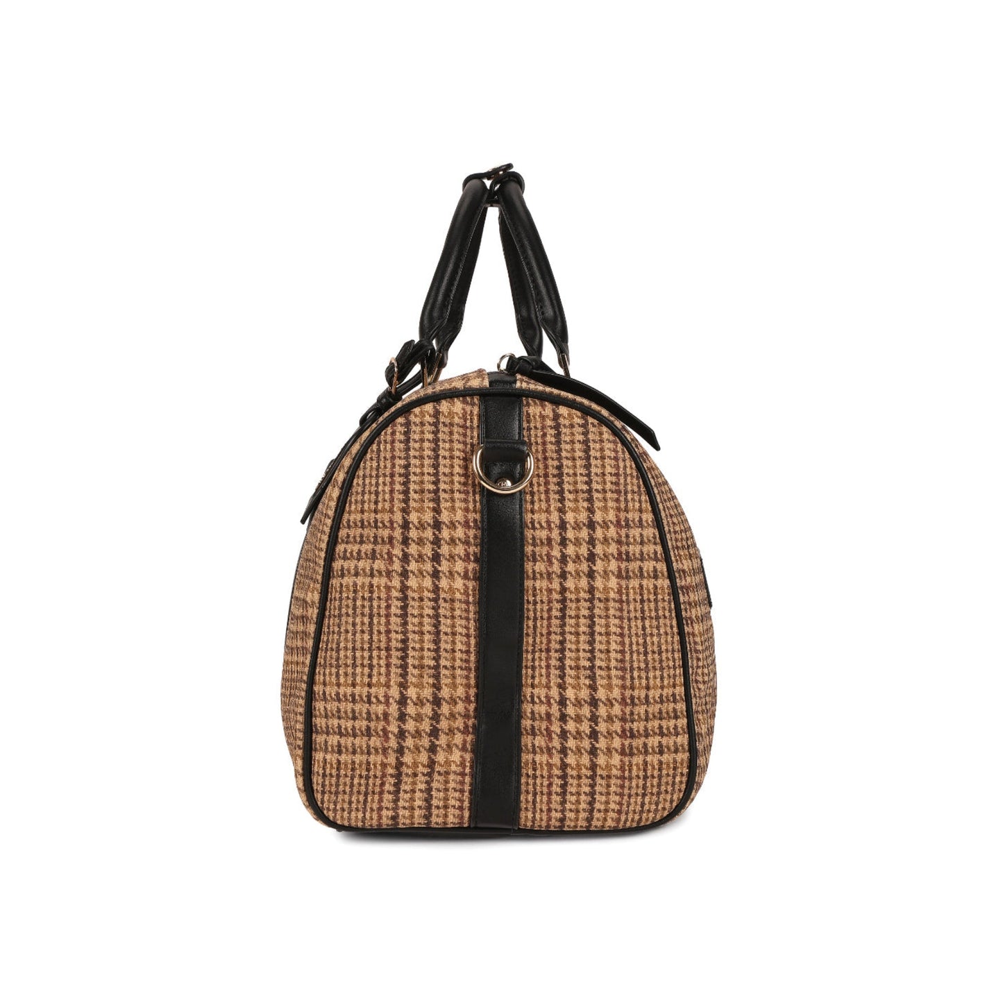 Magnolia Black PU Leather Textured One Size Unisex Duffle Bag