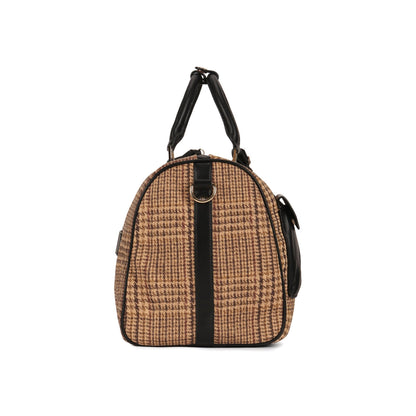 Magnolia Black PU Leather Textured One Size Unisex Duffle Bag