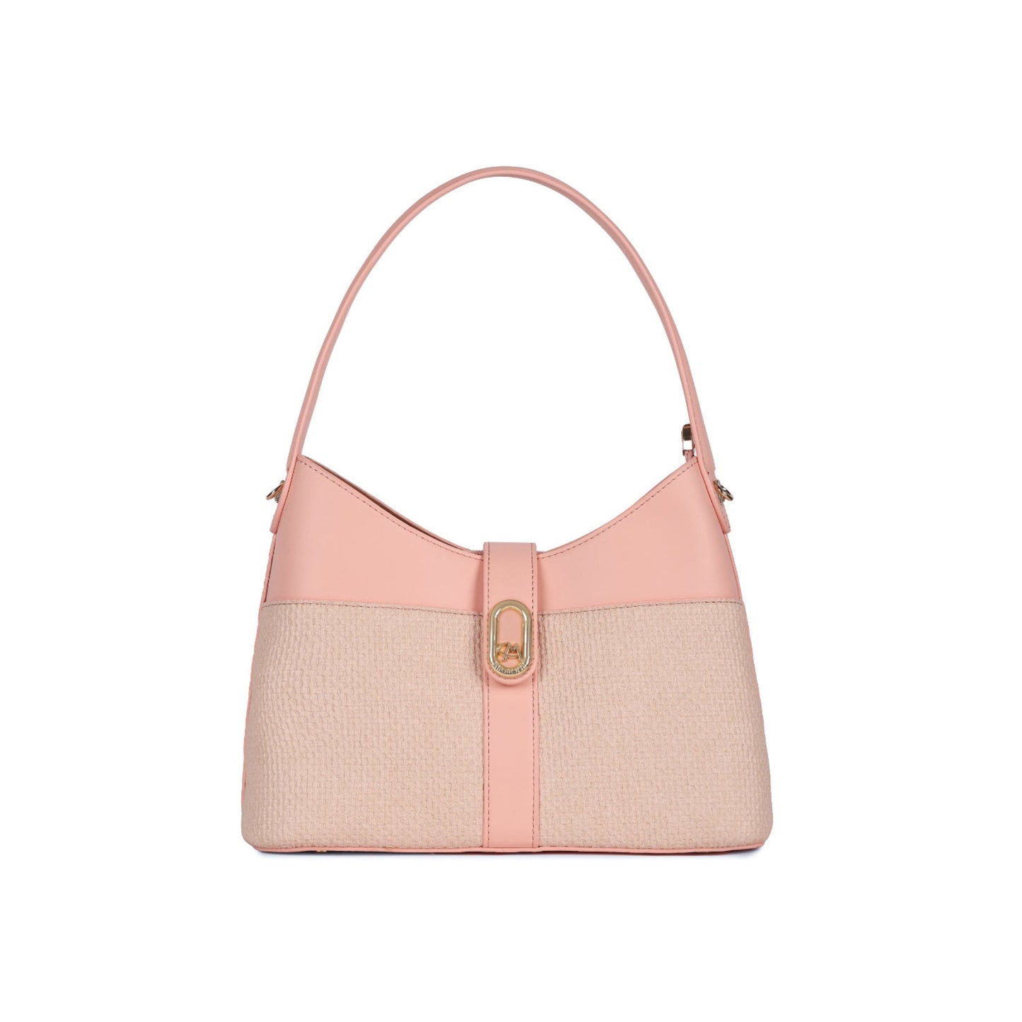 Magnolia Pink PU Leather Solid One Size Women Shoulder Bag