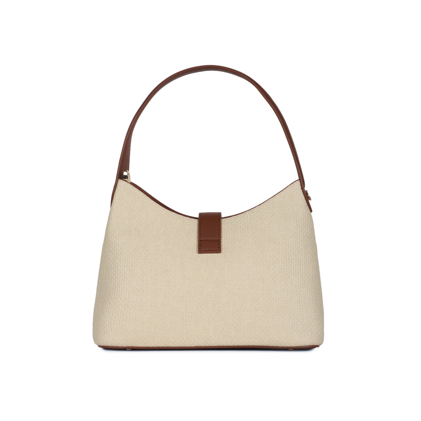 Magnolia Beige PU Leather Solid One Size Women Shoulder Bag