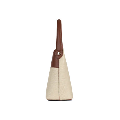 Magnolia Beige PU Leather Solid One Size Women Shoulder Bag