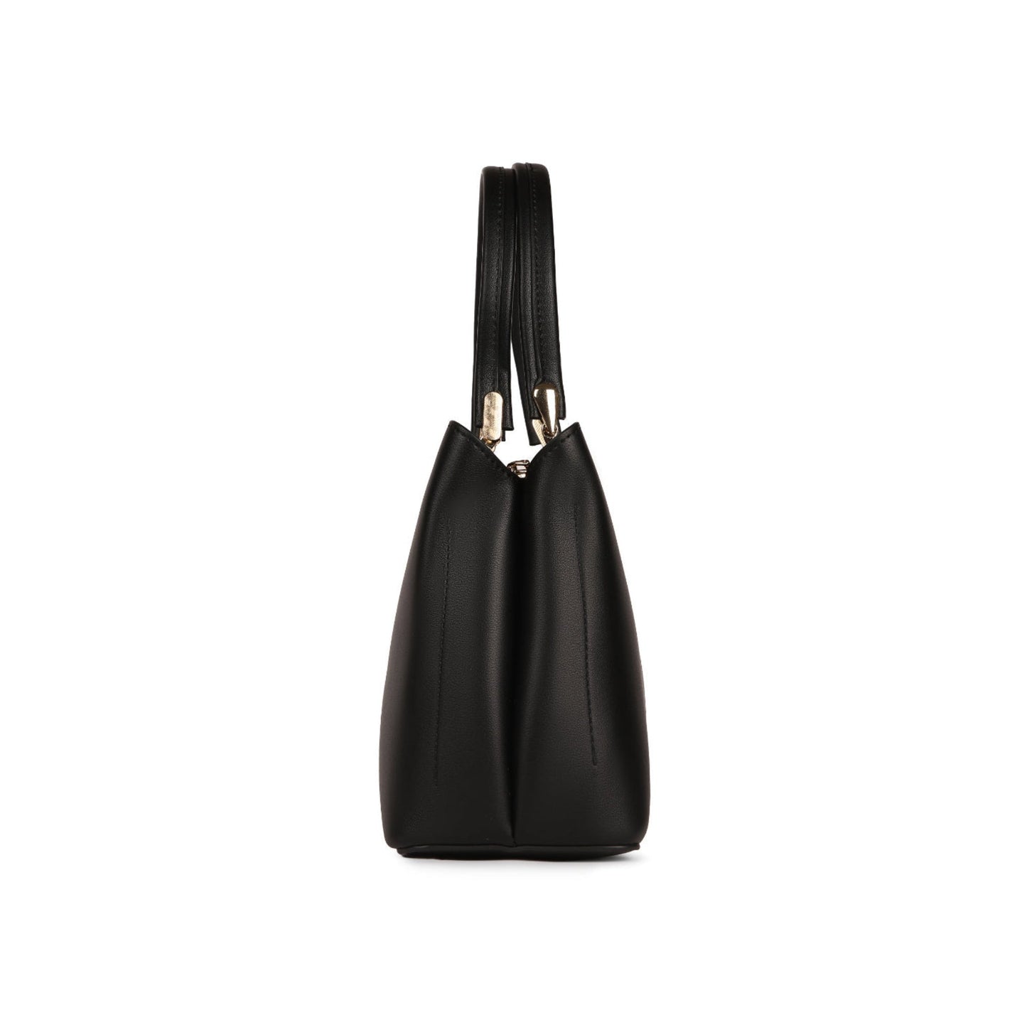 Magnolia Black PU Leather Embroidered One Size Women Tote
