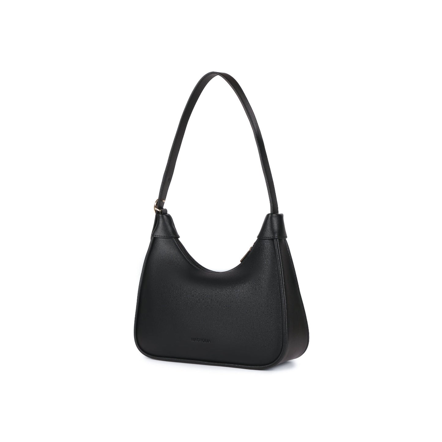 Magnolia Black PU Leather Printed One Size Women Shoulder Bag