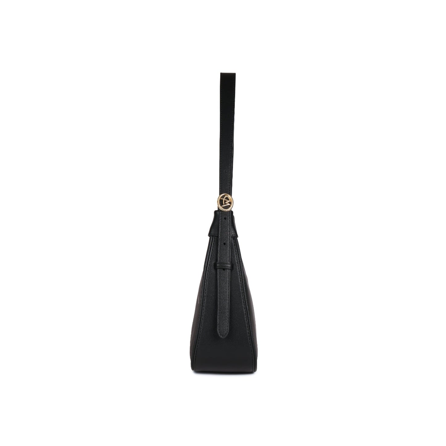 Magnolia Black PU Leather Printed One Size Women Shoulder Bag