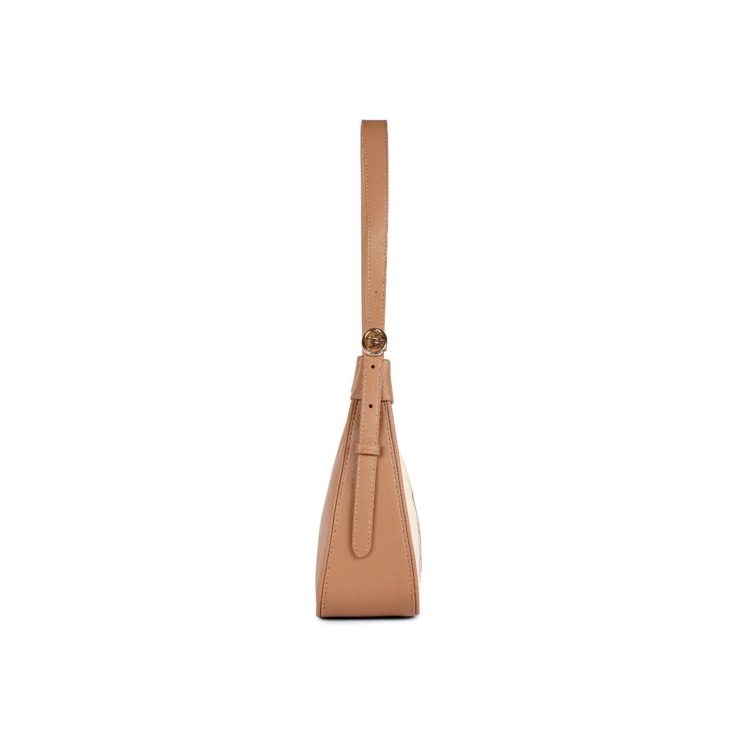 Magnolia Khaki PU Leather Printed One Size Women Shoulder Bag