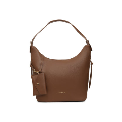 Magnolia Brown PU Leather Solid One Size Women Tote