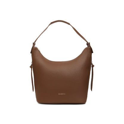 Magnolia Brown PU Leather Solid One Size Women Tote