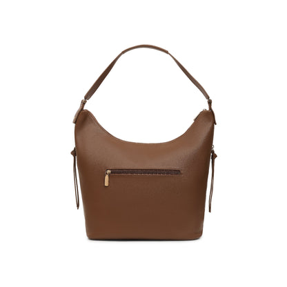 Magnolia Brown PU Leather Solid One Size Women Tote