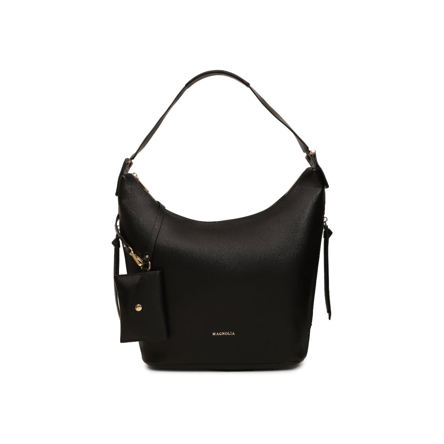Magnolia Black PU Leather Solid One Size Women Tote