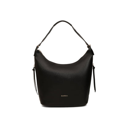 Magnolia Black PU Leather Solid One Size Women Tote