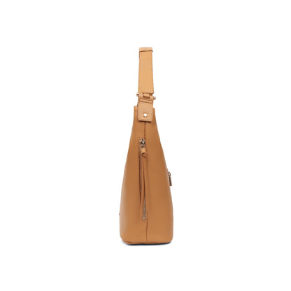 Magnolia Yellow PU Leather Solid One Size Women Tote