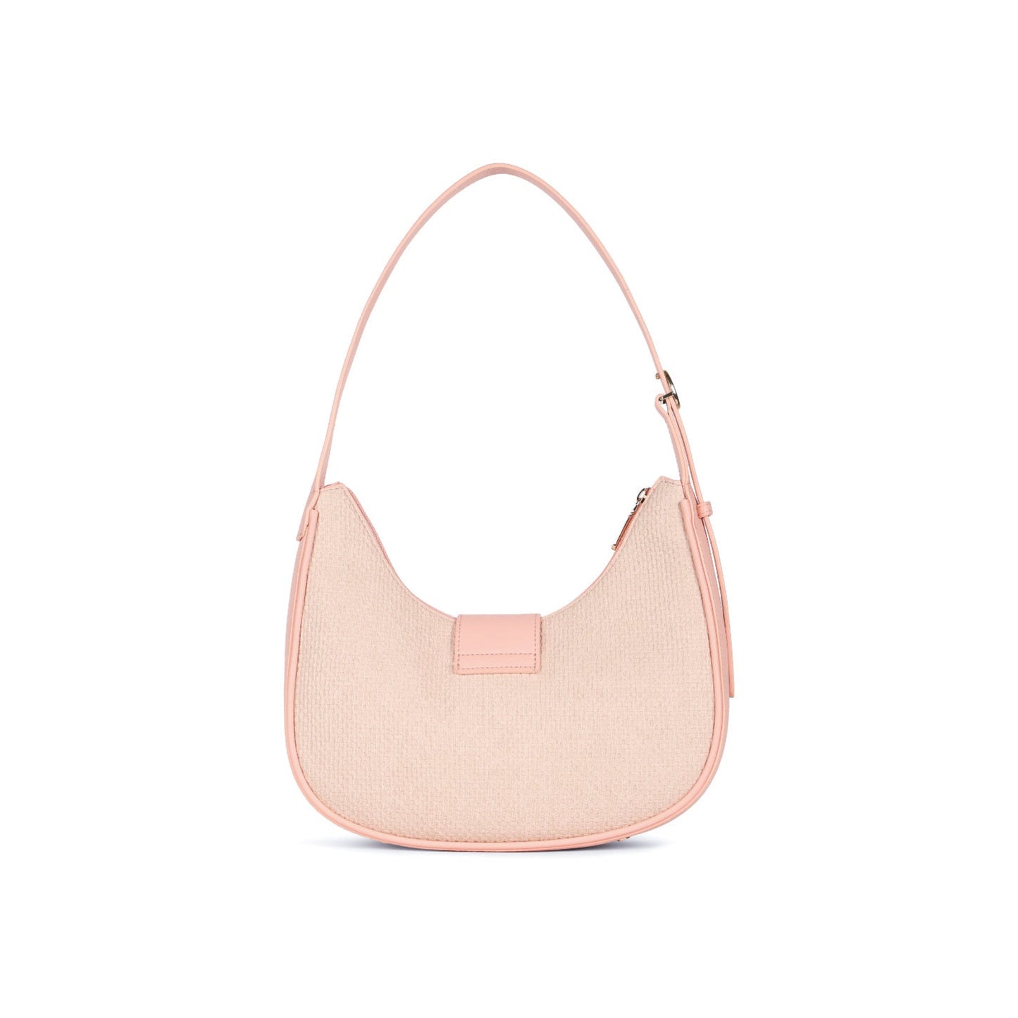 Magnolia Pink PU Leather Textured One Size Women Shoulder Bag
