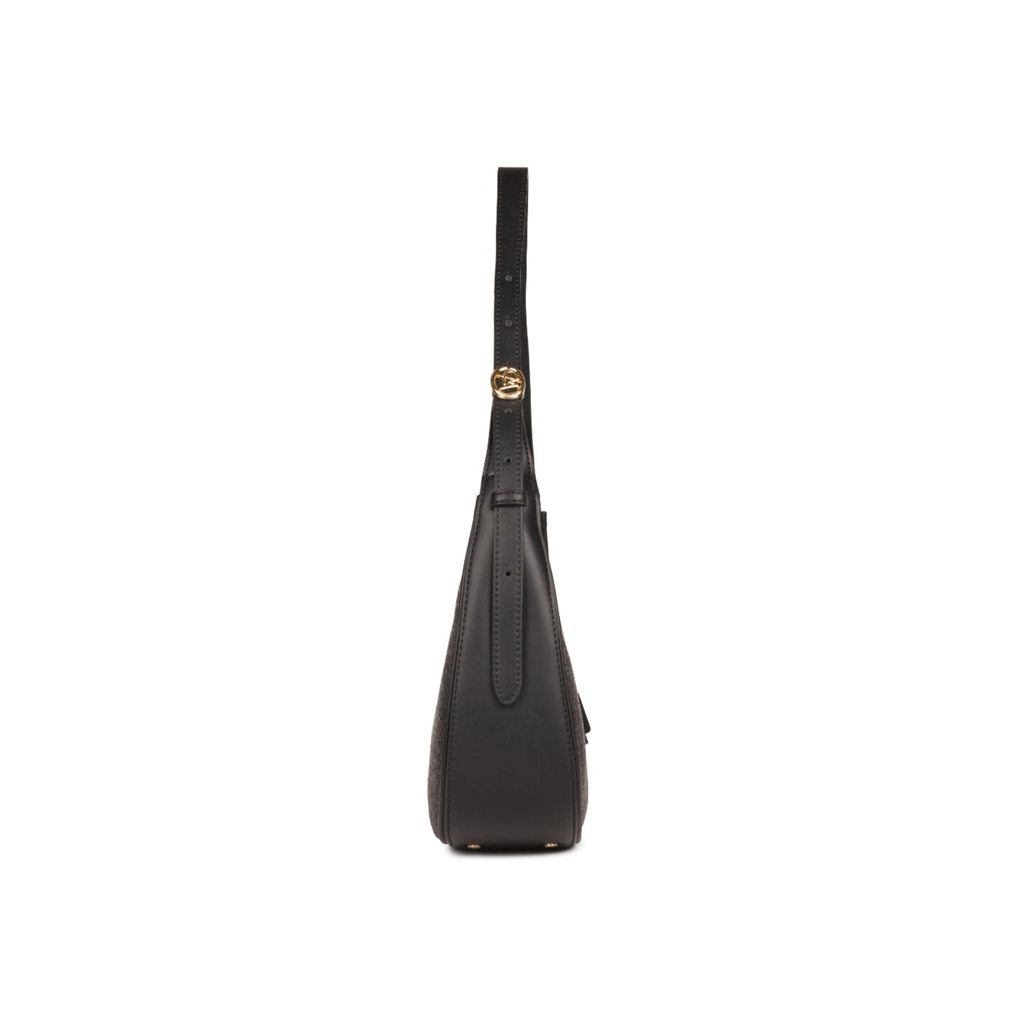 Magnolia Black PU Leather Textured One Size Women Shoulder Bag
