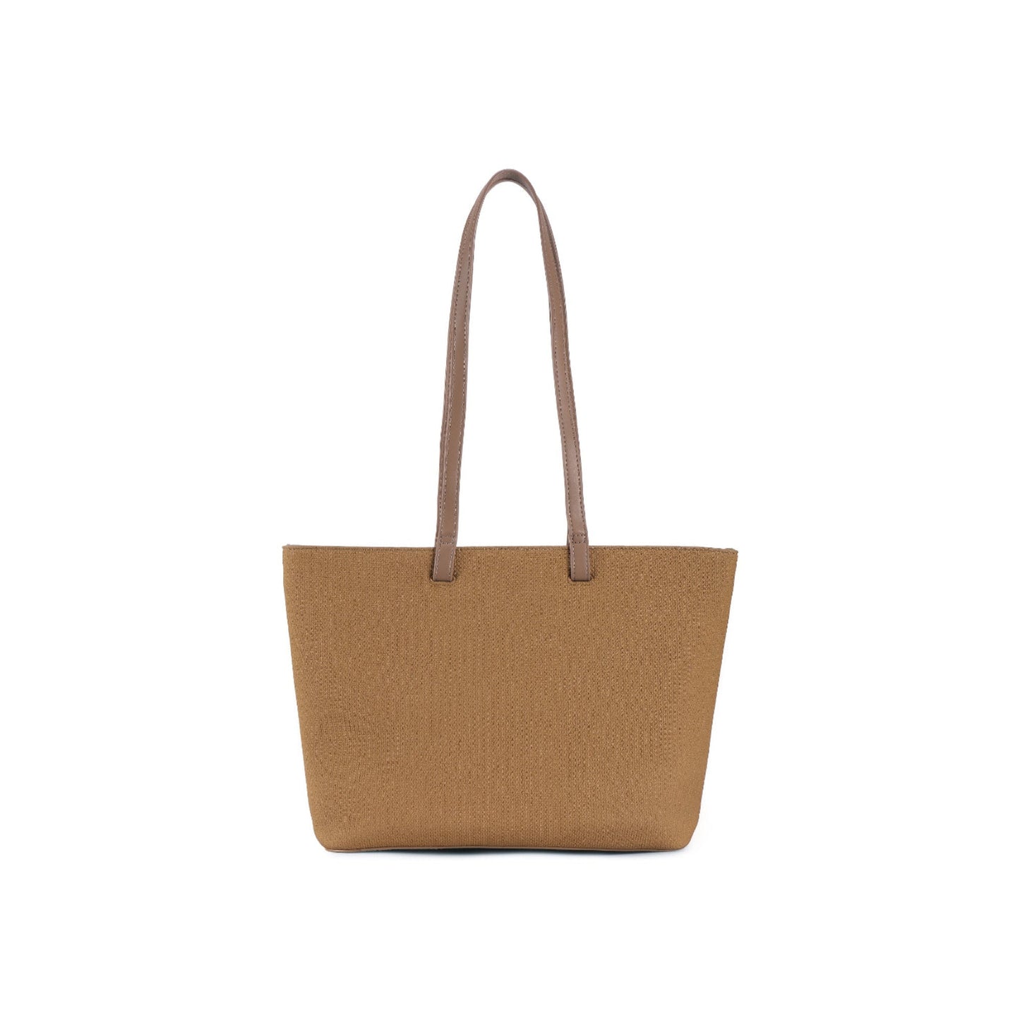 Magnolia Brown PU Leather Textured One Size Women Tote