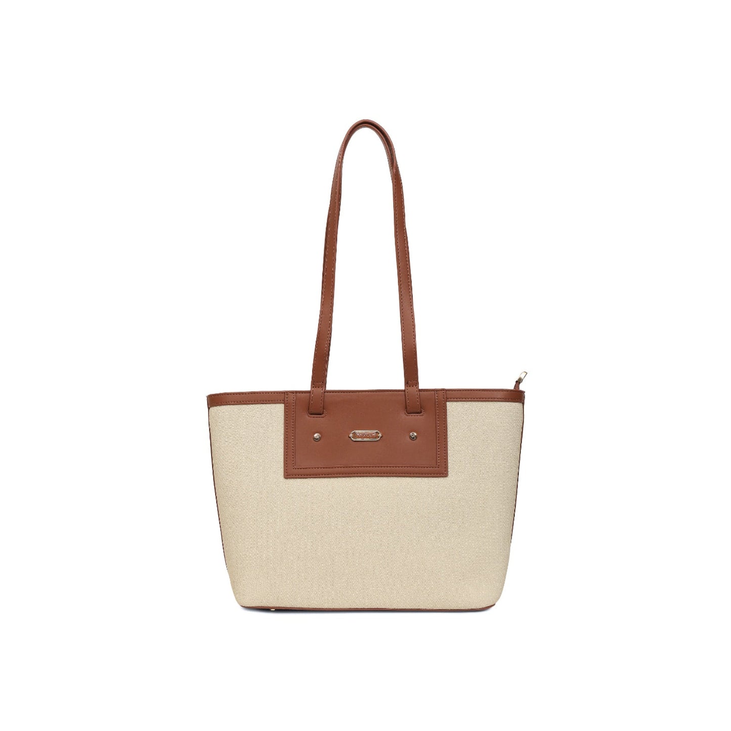 Magnolia Beige PU Leather Textured One Size Women Tote