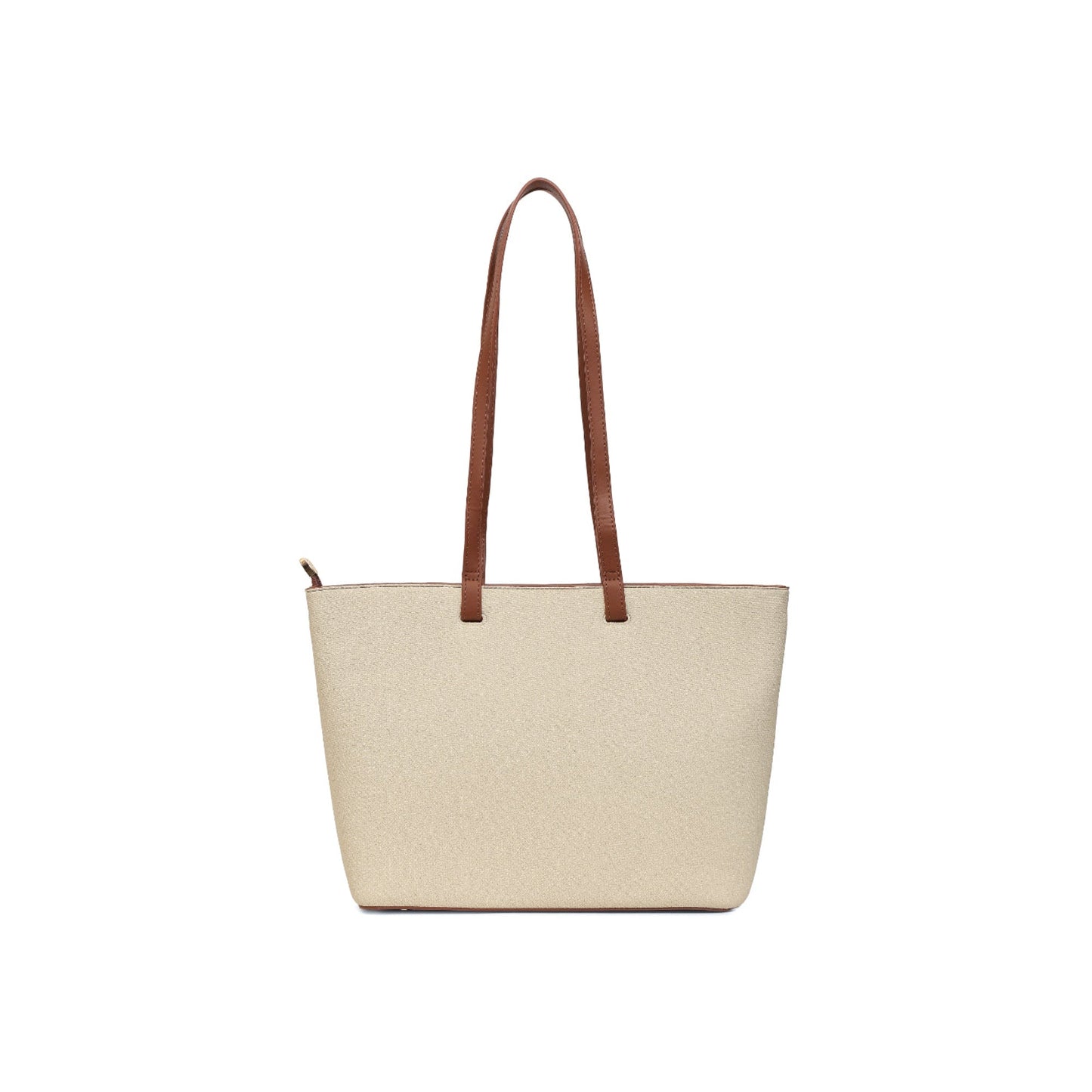 Magnolia Beige PU Leather Textured One Size Women Tote