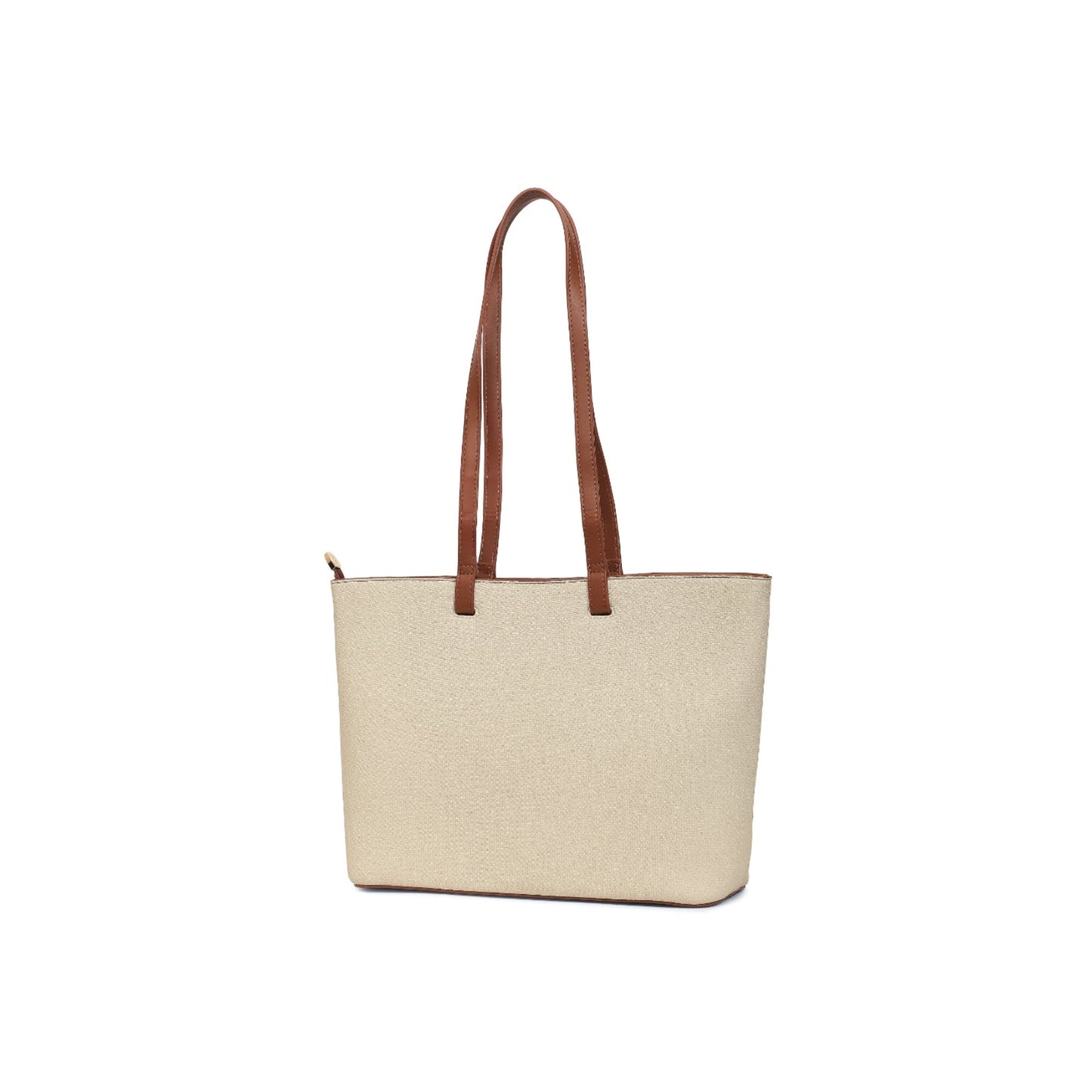 Magnolia Beige PU Leather Textured One Size Women Tote
