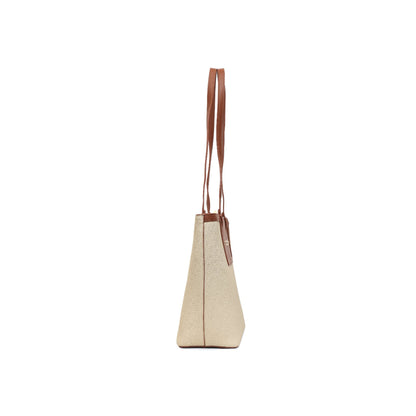 Magnolia Beige PU Leather Textured One Size Women Tote