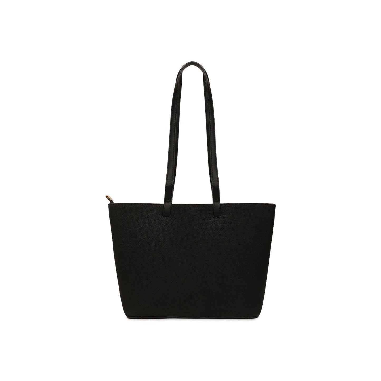 Magnolia Black PU Leather Textured One Size Women Tote