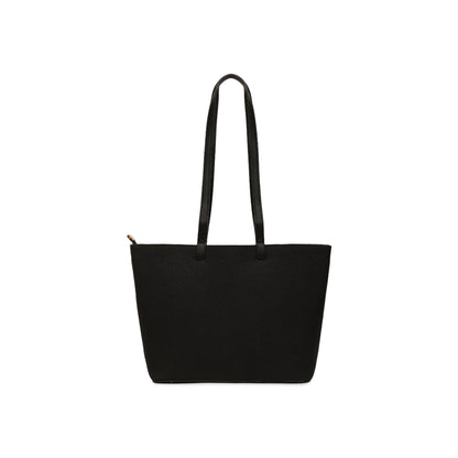Magnolia Black PU Leather Textured One Size Women Tote