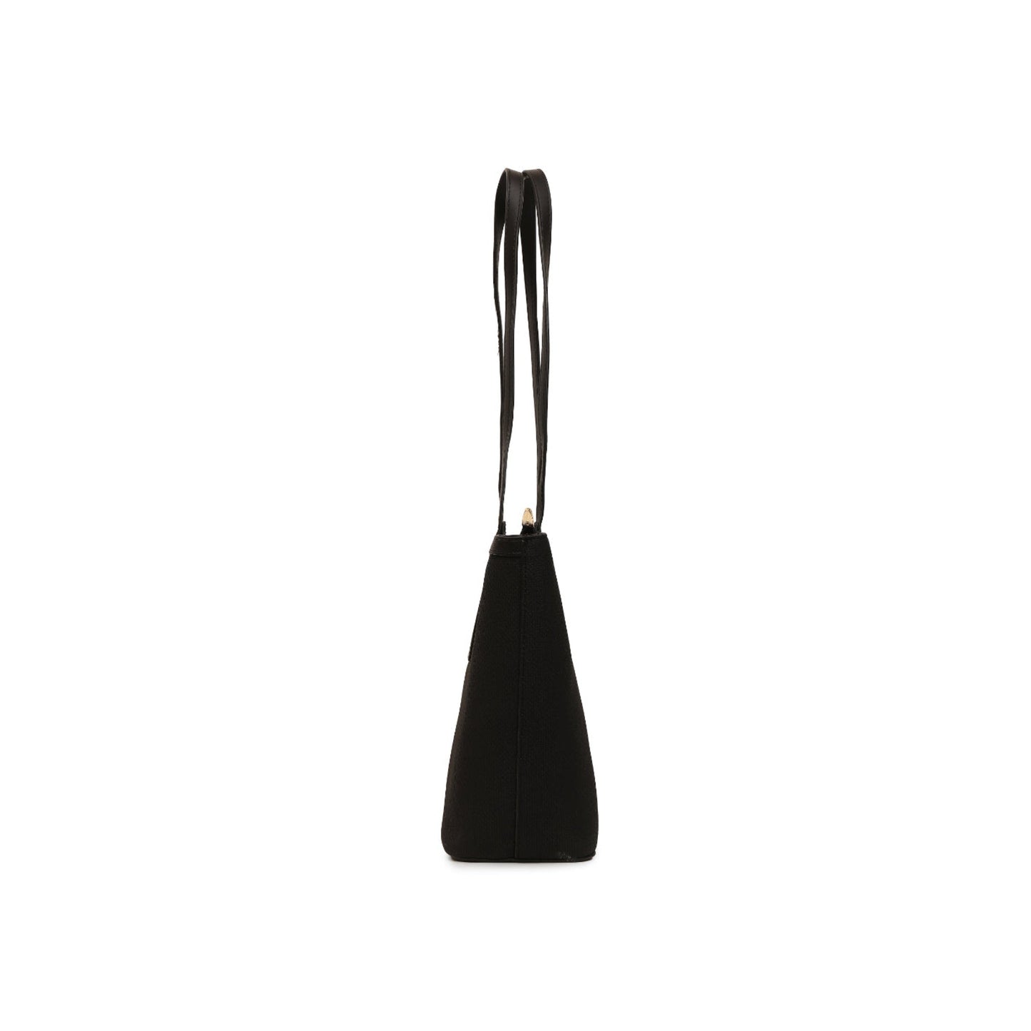 Magnolia Black PU Leather Textured One Size Women Tote
