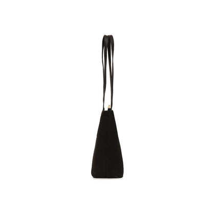 Magnolia Black PU Leather Textured One Size Women Tote