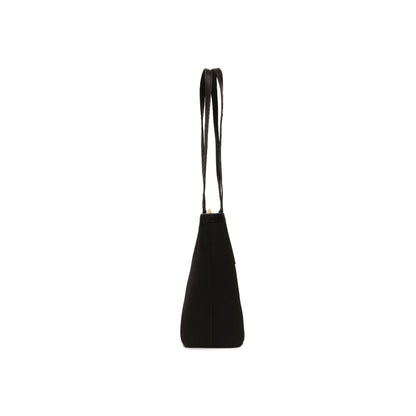Magnolia Black PU Leather Textured One Size Women Tote
