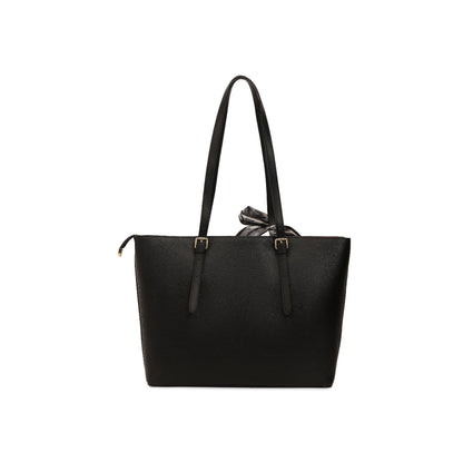 Magnolia Black PU Leather Solid One Size Women Tote