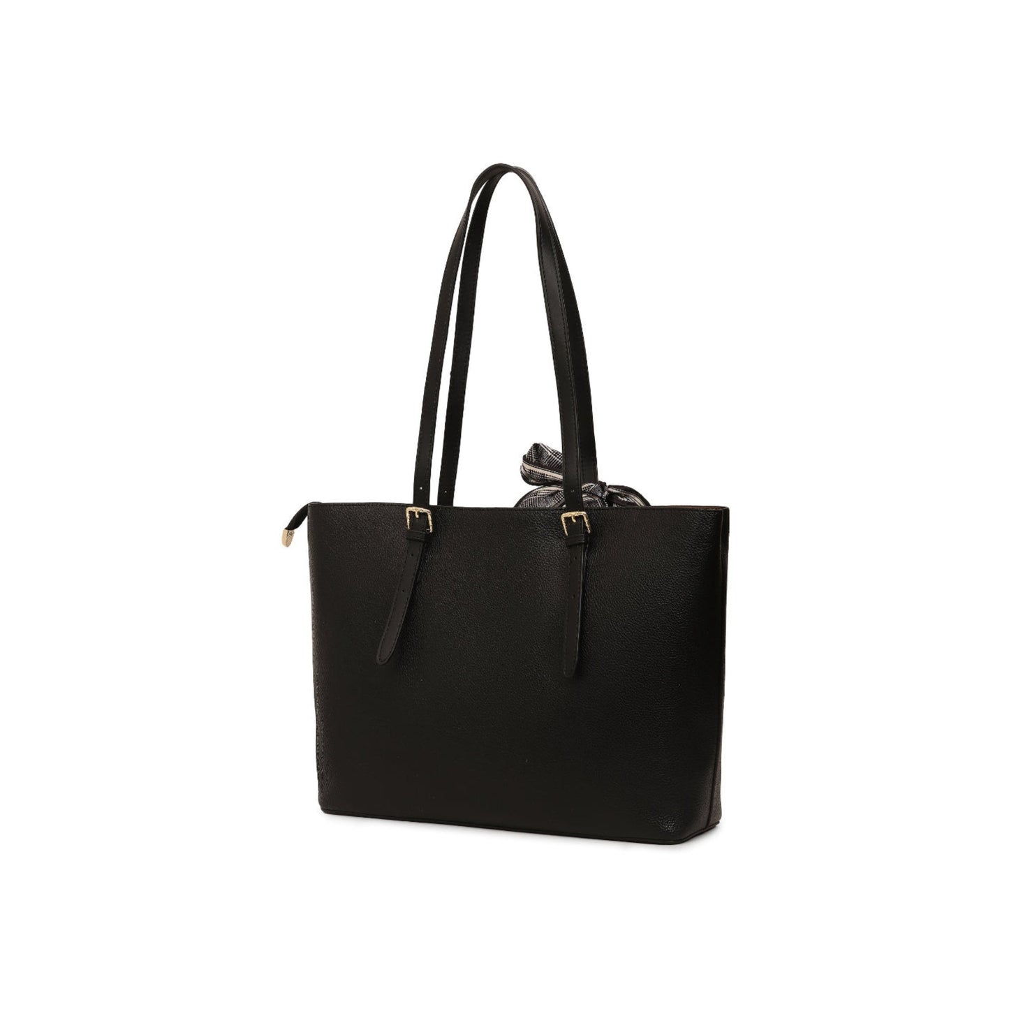 Magnolia Black PU Leather Solid One Size Women Tote